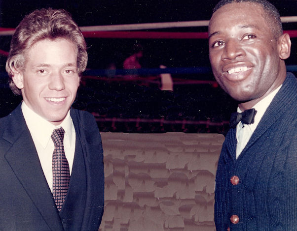 Gig Schmidt and Larry Hazzard Boxing Referee, Approx 1982