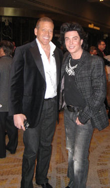 Gig Schmidt and Frank Marino from Divas Show at Cirq Viva Elvis Show, Dec 31, 2009